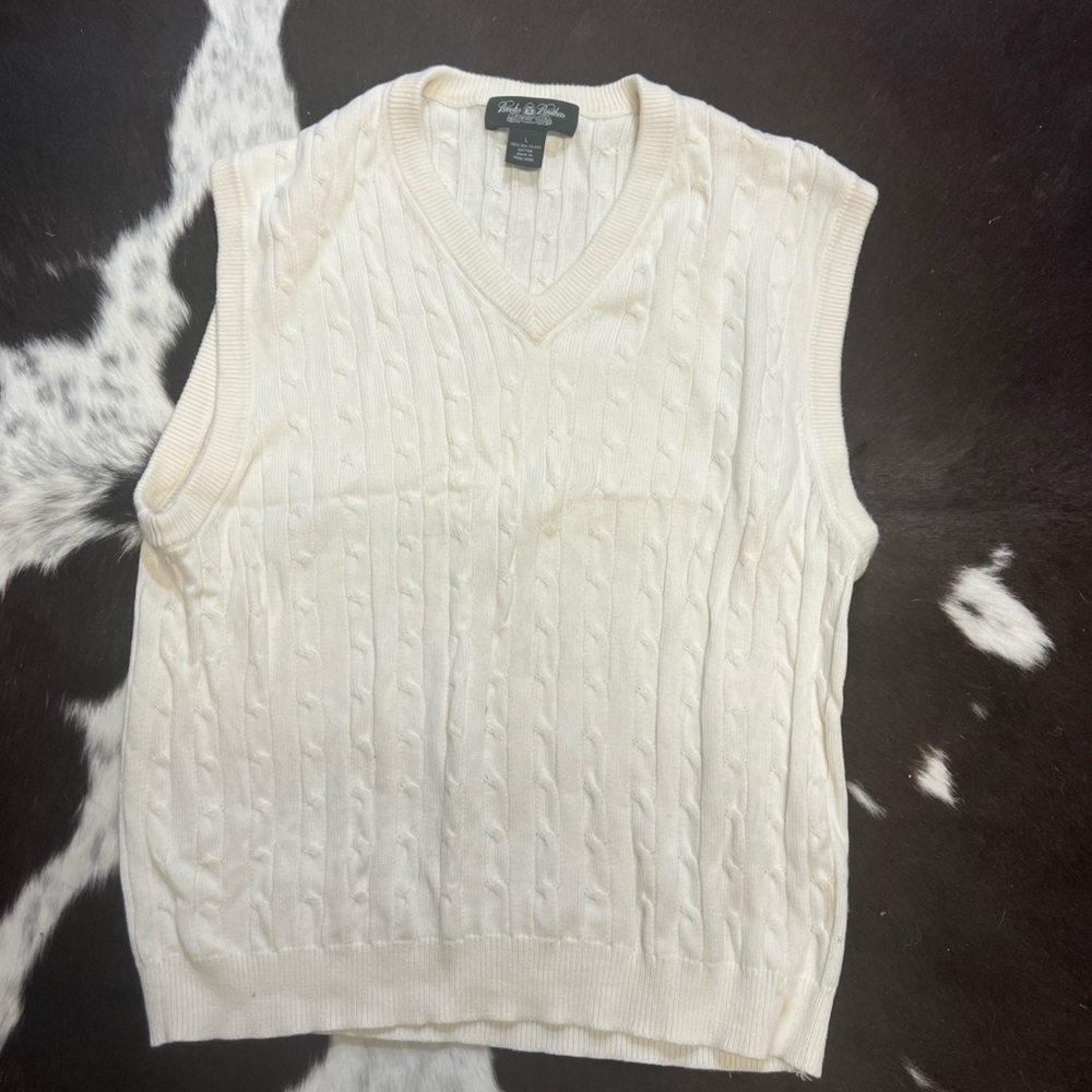 Brooks Brothers Country Club Sweater Vest, size large